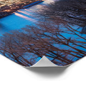 saint paul skyline en riverfront ' s nachts poster (Hoek)