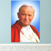 Saint Paus Johannes Paulus II Canvas Afdruk (Insitu (Houten vloer))
