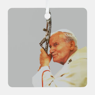 Saint Paus Johannes Paulus II Metalen Ornament