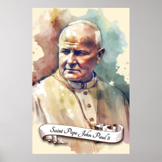 Saint Paus Johannes Paulus II Poster