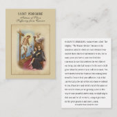Saint Peregrine Patron Saint du Cancer Carte Saint (Devant / Derrière)