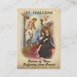 Saint-Peregrine Patron Saint-du-Cancer Carte Saint
