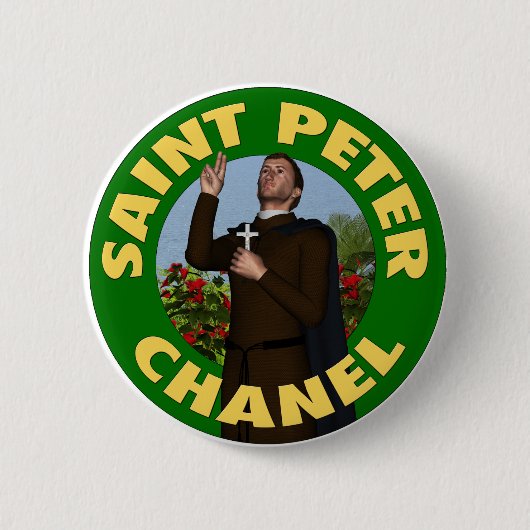 Saint Peter Chanel Ronde Button 5,7 Cm (Voorkant)