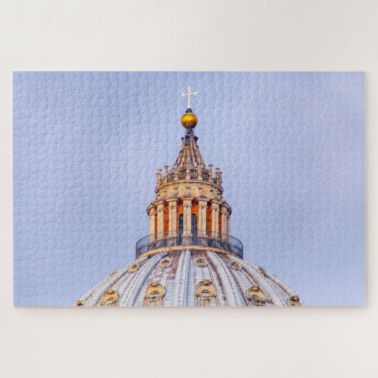 Saint Peter dome, Vaticaanstad, Rome, Italië Legpuzzel (Horizontaal)
