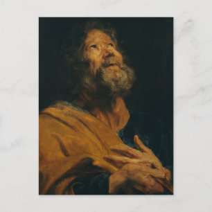 Saint Peter van Antoon van Dyck Briefkaart