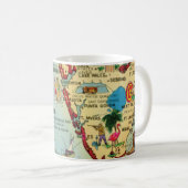 Saint-Pétersbourg Floride carte Mug (Devant droit)