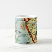 Saint-Pétersbourg Floride carte Mug (Centre)
