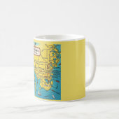 Saint-Pétersbourg Floride carte Mug (Devant droit)
