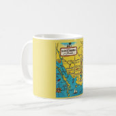 Saint-Pétersbourg Floride carte Mug (Devant gauche)