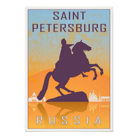 Saint Petersburg vintage poster (Devant)