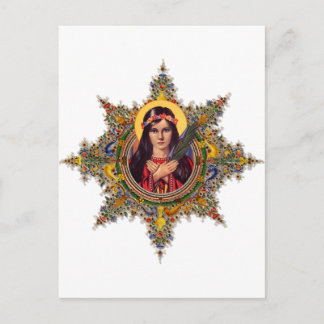 Saint Philomena, beschermheer van baby's en kinder Briefkaart
