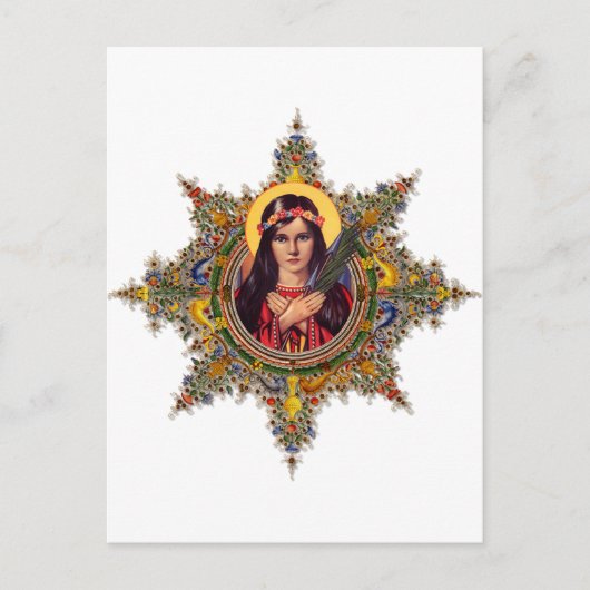 Saint Philomena, beschermheer van baby's en kinder Briefkaart (Voorkant)