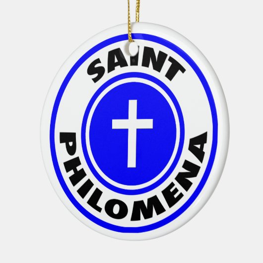 Saint Philomena Keramisch Ornament (Links)