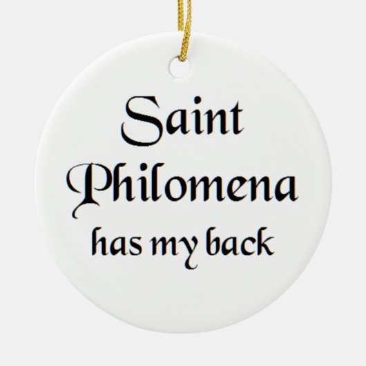 saint philomena keramisch ornament (Voorkant)