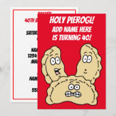 Saint Pierogi Tournez 40 Invitation polonaise (Devant / Derrière)