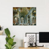 Saint-Pierre de Rome Giovanni Panini Affiche d'art (Bureau à domicile)