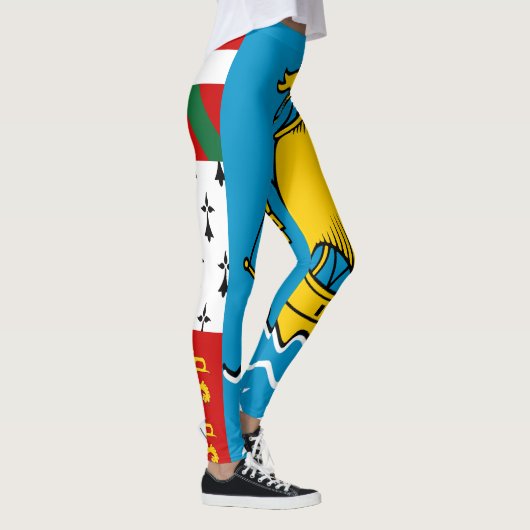 Saint Pierre en Miquelon Flag Leggings (Rechts)