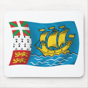 Saint-Pierre en Miquelon Flag Mousepad Muismat