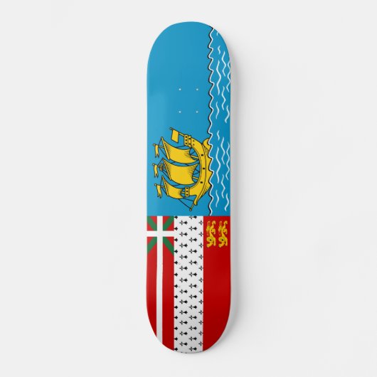 Saint Pierre en Miquelon Flag Skateboard (Voorkant)