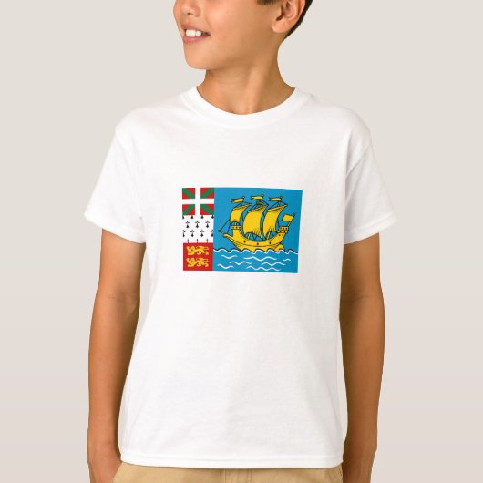Saint Pierre en Miquelon Flag T-shirt (Voorkant)
