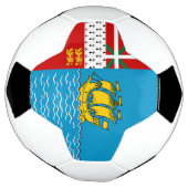 Saint Pierre en Miquelon Flag Voetbal (Gedraaid)