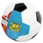 Saint Pierre en Miquelon Flag Voetbal (Drie kwart)