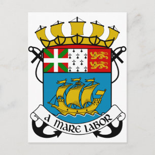 Saint-Pierre en Miquelon (Frankrijk) Wapenstoofpot Briefkaart