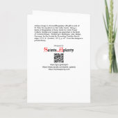 Saint Pierre l'Apôtre (RLS 14) Carte de voeux vier (Dos)