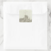 Saint Polde Leon Vierkante Sticker (Tas)