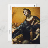 Saint Praxedis door Giovanni Lanfranco Briefkaart (Voorkant / Achterkant)