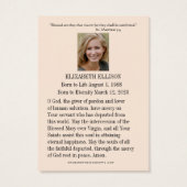 Saint Raphaël Archange Prière Funérailles Carte Sa (Dos)