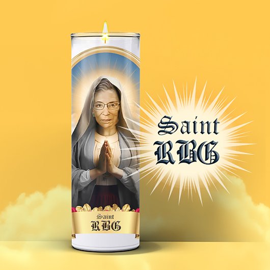 Saint RBG Gebedskaars Sticker