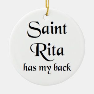 saint rita koffiemok keramisch ornament