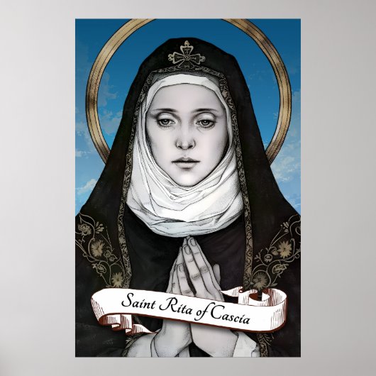 Saint Rita van Cascia Poster (Voorkant)