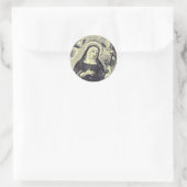 Saint Rita van Cascia Ronde Sticker (Tas)
