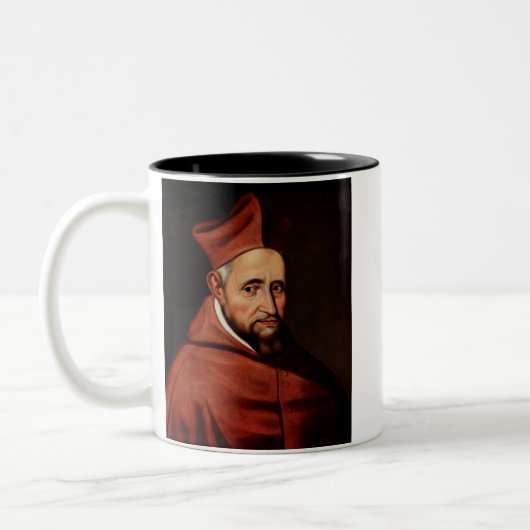 Saint Robert Bellarmin Tweekleurige Koffiemok (Links)