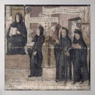 Saint Robert en diverse Benedictine Poster