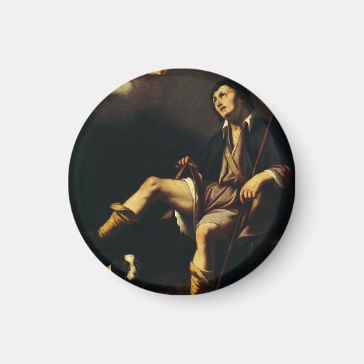 Saint Roch en de engel door Guy François Magneet (Voorkant)