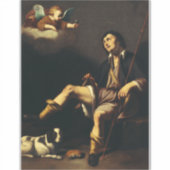 Saint Roch en de engel door Guy François Sticker (Voorkant)