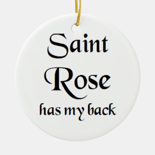 saint rose coffee mug keramisch ornament (Voorkant)