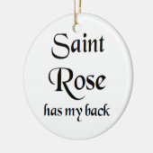 saint rose coffee mug keramisch ornament (Links)