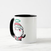 Saint Santa Roly Mug – Joli Saint-Nicolas Méditant (Devant gauche)