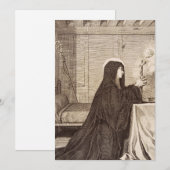 Saint Scholastica Patroness van school Feestdagenkaart (Voorkant / Achterkant)