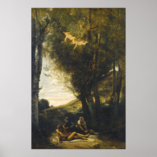Saint Sebastian - Jean-Baptiste - Corot Fine Art Poster (Voorkant)