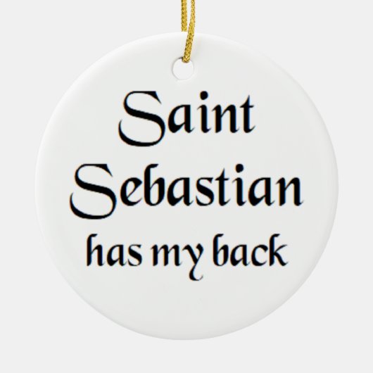 saint sebastian keramisch ornament (Voorkant)