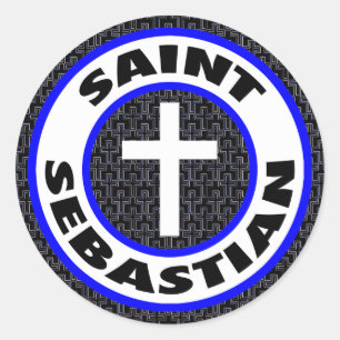 Saint Sebastian Ronde Sticker