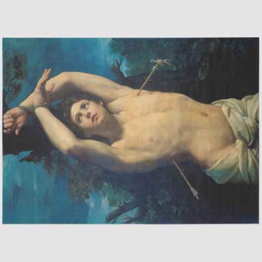 Saint Sebastian (St. Sebastian), Guido Reni Tissuepapier (Voorkant)