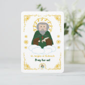 Saint-Serge de Radonej Carte Sainte (Debout devant)