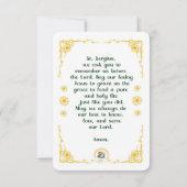 Saint-Serge de Radonej Carte Sainte (Dos)