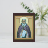 Saint Sergius of Radonezh Prayer Card Briefkaart (Staand voorkant)